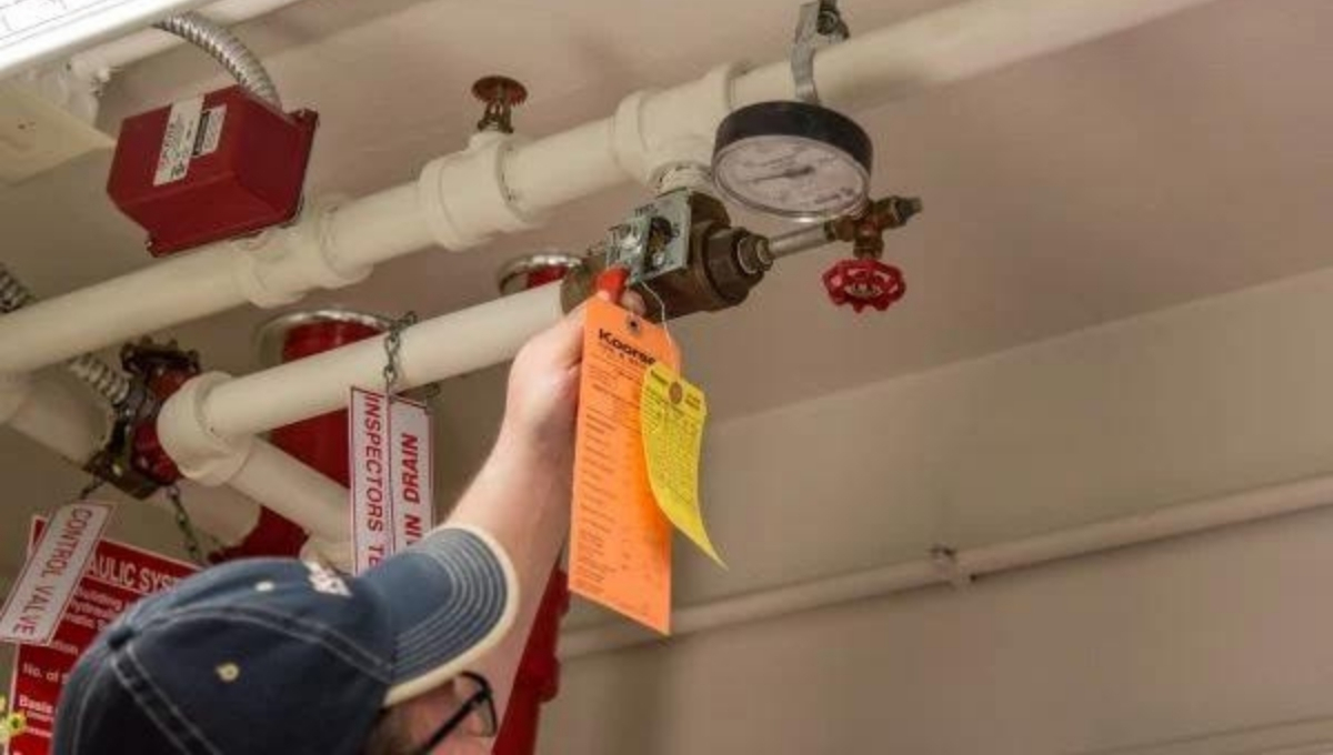Fire-protection work during a commercial renovation